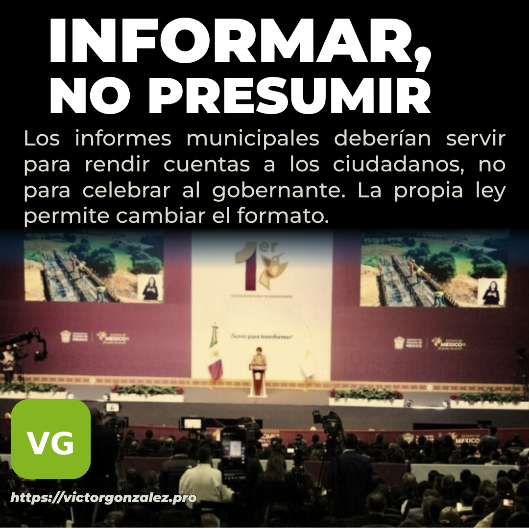 Informar, no presumir